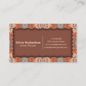 Carte De Visite Planificateur d'événements professionnel classique (Dos)