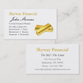 Carte De Visite Planificateur financier (Devant / Derrière)