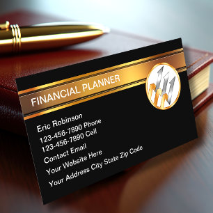 Carte De Visite Planificateur financier professionnel chic