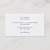 Carte De Visite Planificateur joyeux de partie de confettis (Dos)