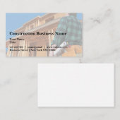 Carte De Visite Planification architecturale Thème de construction (Devant / Derrière)
