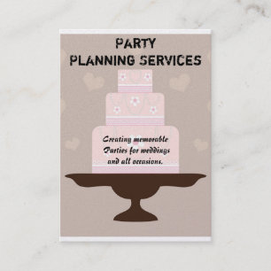 Carte De Visite Planification de fête