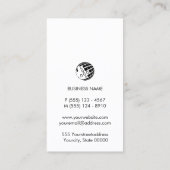 Carte De Visite Planification de la gestion d'événement Monogramme (Dos)