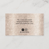 Carte De Visite Planification de l'événement Plumes de Parties sci (Dos)