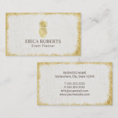 Carte De Visite Planification de toile élégante d'événement (Devant / Derrière)