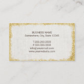 Carte De Visite Planification de toile élégante d'événement (Dos)