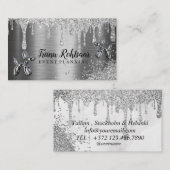 Carte De Visite Planification des événements Silver Balloons (Devant / Derrière)