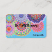 Carte De Visite Planification d'événements et de fêtes, création b (Devant)