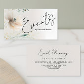 Carte De Visite Planification d'événements Moderne Boho