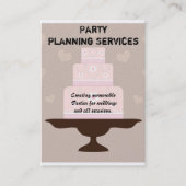 Carte De Visite Planification du parti (Devant)