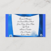 Carte De Visite Planification du parti (Dos)