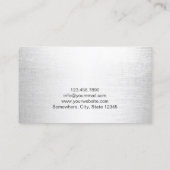 Carte De Visite Planification mariage Ruban Turquoise Moderne Arge (Dos)