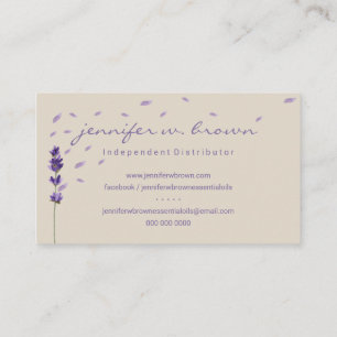 Carte De Visite Planner Événement Lavender Flower Sprigs Botanique