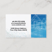 Carte De Visite Plans | Construction | Entrepreneur général (Dos)