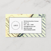 Carte De Visite Plans de construction encadrés (Dos)