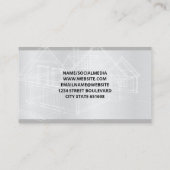 Carte De Visite Plans | Entrepreneur général | Construction (Dos)