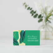 Carte De Visite Plant Abstract Home Design  (Debout devant)