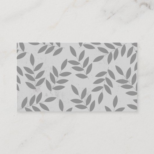 Carte De Visite Plante (Dos)