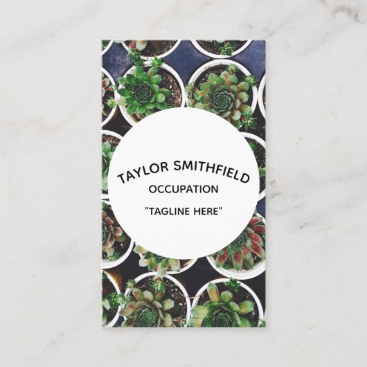 carte de visite plante (Devant)