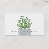 Carte De Visite Plante aquarelle (Devant)