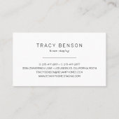 Carte de visite Plante aquarelle (Dos)