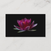 Carte De Visite Plante aquatique de fleur de Lotus (Dos)