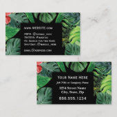 Carte De Visite Plante Caretaker Green Professional Executive (Devant / Derrière)