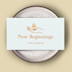 Carte De Visite Plante de bien-être de la main