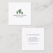 Carte de visite Plante de Cactus (Devant / Derrière)