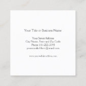 Carte de visite Plante de Cactus (Dos)