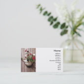 Carte De Visite Plante de clôture et de pot à fleurs (Debout devant)