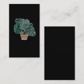 Carte De Visite Plante de Monstera Belle Houseplant (Devant / Derrière)