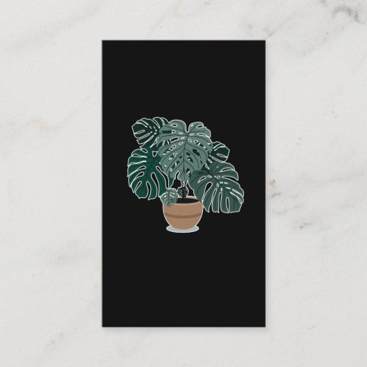Carte De Visite Plante de Monstera Belle Houseplant (Devant)