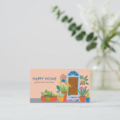 Carte De Visite Plante de soins plantes assis mignon porte avant Q (Debout devant)