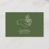 Carte de visite plante du jardinier (Devant)