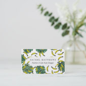 Carte De Visite Plante et bananes de fromage suisse d'aquarelle (Debout devant)