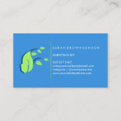 Carte De Visite Plante Face Nature Vegan (Dos)