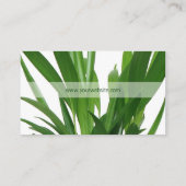 Carte De Visite Plante Feuille vert (Dos)