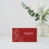 Carte De Visite Plante - Maroon (Deux Tons) (Debout devant)