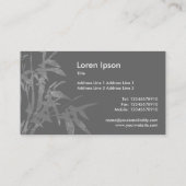 Carte De Visite Plante - Maroon (Deux Tons) (Dos)