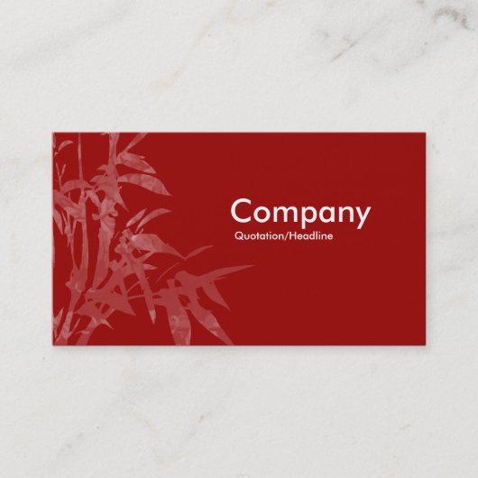 Carte De Visite Plante - Maroon (Deux Tons) (Devant)