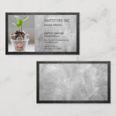 Carte De Visite Plante monétaire | Financier (Devant / Derrière)