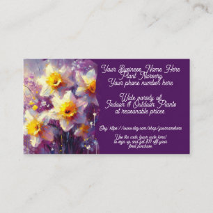 Carte De Visite Plante Nursery Indoor Outdoor Shopping Sales Etsy