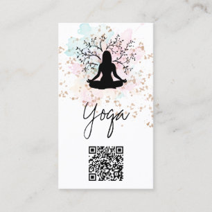 Carte De Visite *~* Plante QR AP33 Rainbow Spiritual Yoga