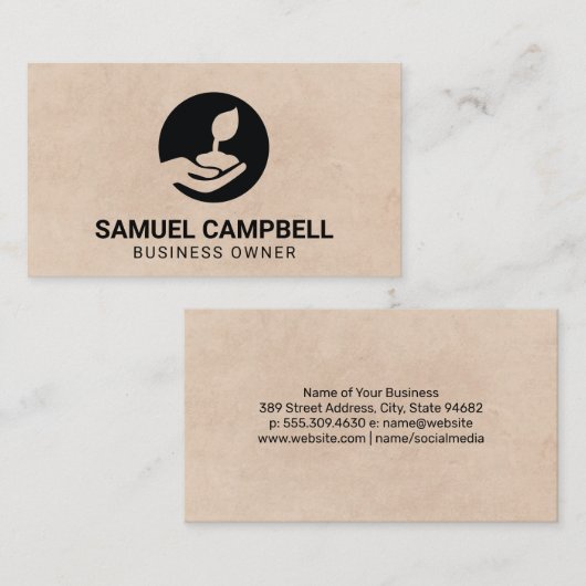 Carte De Visite Planter une semence (Devant / Derrière)