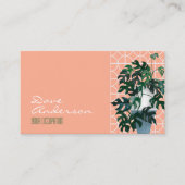 Carte De Visite Plantes de maison moderne du milieu du siècle (Devant)