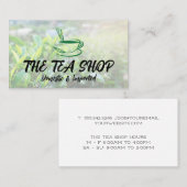 Carte De Visite Plantes de thé | Tasse de thé (Devant / Derrière)