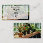 Carte De Visite Plantes en serre (Devant / Derrière)