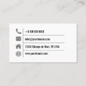 Carte De Visite Plantes et jardins (Dos)