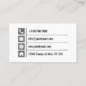 Carte De Visite Plantes et jardins (Dos)